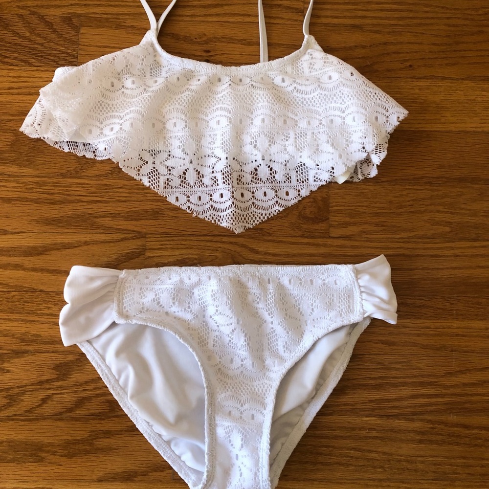 Copper Key White Lace Bikini